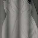 PRETTYGARDEN Women's 2025 Summer Satin Dress Elegant Sleeveless Mock Neck Cocktail Party Maxi Dresses (White,Small)
