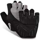 sunnex Workout Gloves for Women - Breathable Weight Lifting Gloves with Non-Slip Silicone Padding, Fingerless Gym Gloves for Cycling, Rowing, Pull Ups & Training Small