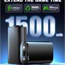 Rechargeable Battery Pack for Xbox Series X/S/One - 22000mAh USB C and Micro Xbox Controller Battery Pack Charger((Includes 2 Batteries Only)