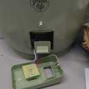 GreenLife Rice Cooker with Removable PFAS-Free Ceramic Nonstick Pot, 3-Cups Uncooked/6-Cups Cooked, Grains & Oatmeal Multicooker, Compact One-Switch Design, Auto Keep Warm, Easy Clean, Sage Green