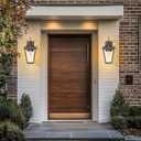 Outdoor Wall Light Fixtures, Waterproof Exterior Wall Lanterns with Glass, Outside Wall Sconces, Front Porch Lights for House Garage Doorway Patio, 21 x 12 x 10 inches, Oil-Rubbed Bronze, Medium