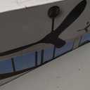 52" Black Ceiling Fan with Remote Reversible Motor Indoor Outdoor No Light