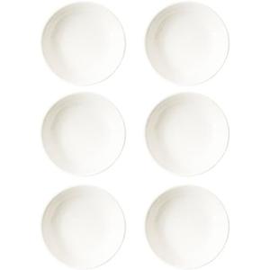 6 Pack White Soy Sauce Dish Ceramic Dip Bowl Set, Ceramic Soy Sauce Plates, Porcelain Side Dish for Ketchup Sauce Plate Soybean BBQ Sushi Party, 2.75 Inches