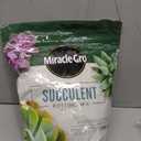 Miracle-Gro Succulent Potting Mix, For Indoor Succulents, Aloe Vera and More, Made with Miracle-Gro Plant Food, 4 qt (1 Pack)