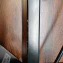 Vaunn Medical Electric Overbed Table Bedside Height Adjustable Table with Wheels (Electric-Powered, Hospital and Home Use) - Brown (Organic Modern)