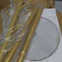 Heavy Duty Coat Rack with Natural Marble Base, Freestanding Metal Coat Stand with 8 Hooks, Modern Stable Coat Hanger Tree for Bags, Jacket, Clothes, and Hats, Gold Metal