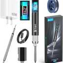 Soldering Iron Kit - 100W High Power Portable Soldering Iron With C245K Tip, Automatic Temperature Adjustment, 2 Seconds Fast Heating (390F-840), Ideal for Precision Repair