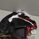 Vampire Costume Boys Gothic Halloween Costume with Cape & teeth Cane Necklace Vampire Accessories (3-4year, Red)