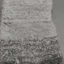 OLANLY Luxury Toilet Rugs U-Shaped 24x20, Extra Soft and Absorbent Microfiber Bathroom Rugs, Non-Slip Plush Shaggy Bath Mat, Machine Wash Dry, Contour Bathroom Mats for Toilet Base, Light Grey