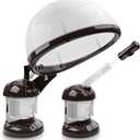 Hair Steamer Kingsteam 2 in 1 Ozone Facial Steamer, Design for Personal Care Use at Home or Salon Barber (Coffee)