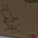 Ergonomic Office Desk Chair Comfy, High Back Mesh Office Desk Chairs with Adjustable Lumbar Support, Headrest, Flip-up Armrests, Home Computer Chair for Gaming, Work, Black (1 Pack)