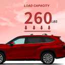 KINGGERI Lockable 260lbs Cross Bars Roof Racks Fit for Toyota Highlander 2020-2026 XLE Limited Platinum Hybrid, Heavy Duty Aluminum Metal Crossbar Luggage SUV Accessories(NOT for L/LE/LE Hybrid
