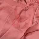 Pausus Satin Button Down Shirts for Women Long Sleeve Slim Fit Office Blouses Casual Business Silk Tops with Pocket (Large)