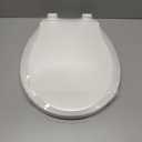 YASFEL Toddler Toilet Seat Built in, Potty Training Toilet Seat for Toddlers, Kids & Adults White Plastic Toilet Seats Standard Round Slow Close with Magnets(White, 16.5)