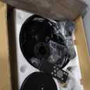 42 Inch Flush Mount Ceiling Fans with Lights and Remote Control, Low Profile Farmhouse Ceiling Fan for Bedroom Living Room and Patio, Black Caged Ceiling Fan for Indoor and Outdoor