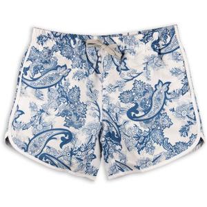 Womens Board Shorts Beach Quick Dry Fabric Swim Slim Trunks Ocean Travel Sports (X-Small, Porcelain-blue)