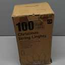 C9 LED Christmas Lights Outdoor, 81 Feet 100 LED String Light with Timer & 8 Lighting Mode, Waterproof Commercial Grade Christmas Tree Lights for Outside Indoor Roofline Patio, Warm White|2 Pack