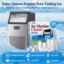100 Pack Ice Machine Cleaner Descaler Tablets-Ice Maker Cleaner Compatible with Frigidaire, Opal, GE Profile, Kitchenaid, Nickel Safe Scale Remover for Countertop, Nugget Ice Makers