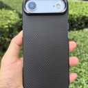 Rare 600D Premium Aramid Carbon Fiber Case for Apple iPhone Air, MagSafe Compatible, Slim Fit with Metal Ring Camera Protection (iPhone Air) Black