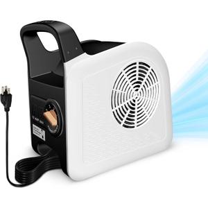 Air Mover Blower Fan - Floor Drying Fan for Cooling, Drying and Exhausting at Home, Job Site, Garage, Shop, 3 Speeds Portable Utility Fan, 2 AC Outlets and Circuit Breaker with Reset