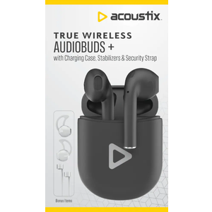 Acoustix True Charging Case & Wireless Earbuds - Black