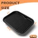 Cast Iron Griddle for Ninja Woodfire OG700 Series Grills, Grill Griddle Pan for Ninja XSKGRDPLT Woodfire Outdoor Grill Flat Top Griddle Plate Accessories, Polished Porcelain Coated, Thickened