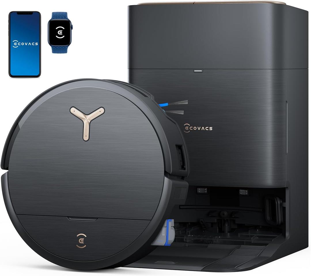 ECOVACS DEEBOT X9 PRO Omni Robot Vacuum and Mop,16,600Pa Blast Suction, Instant Self-Cleaning OZMO Roller Mop,Triple Lift System, ZeroTangle, AI Navigation,150 Days Hands-Free Omni Station