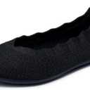 Skechers Women's Cleo 2.0 Love Spell Loafer | Modern Comfort Casual, Air-Cooled Memory Foam, Stretch Fit, Machine Washable, Vegan, Recycled Materials Size 6, Black