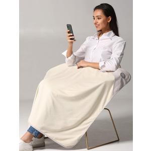 Radia Smart 5G Blocking, EMF Protection Baby Blanket, Pregnancy Belly Shielding, 100% Organic Cotton Outerlayer, Large 43 x 35
