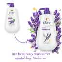 Dove Body Wash with Pump Relax Lavender Oil & Chamomile For 24hr Lotion-Soft Skin Moisturizing Skin Cleanser with No Sulfates No Parabens 30.6 Oz