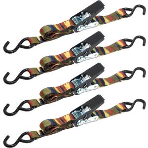 CargoLoc 4 Pc. 1" x 8' x 1,000 lbs - S-Hooks - CAMO