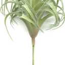 2 PCS Artificial Succulents Plants Real Touch Lifelike Succulants Plants Faux Greenery Plants Garden DIY Home Office Decoration Ornament (Flocking Air Plant)