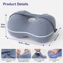 Knee Pillow for Side Sleepers - Leg Pillow for Side Sleeping, Memory Foam Knee Pillows for Back Hip Pain, Spine Aligning, Sciatica, Surgery Recovery