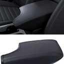 Center Console Armrest Cover for Subaru 2018-2023 Crosstrek and 2017-2023 Impreza, PU Leather Arm Rest Box Lid Protective Cover, Middle Console Seat Cushion Protector Accessories, Black