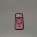 TOCOL for 17 Pro Case, Full Camera Protection, Built-in Magnetic Ring, Compatible with Magsafe Charger, Drop Protection, Translucent Matte Phone Case for 17 Pro 6.3 inch (Plum)