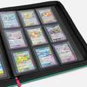 Ravaver Toploader Binder, Oversized 9 Pocket 252 Top loaders Holder, Green, Large