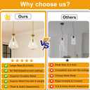2 Pack Modern Pendant Lights Kitchen Island, Brushed Gold Pendant Light Fixtures with 8.5" Clear Glass Shade, Industrial Hanging Pendant Lights Fixture for Kitchen Island Dining Room Hallway Entryway