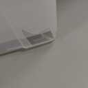 IRIS USA 6-Pack 54 Quart Stackable Storage Bins with Lids [Made in USA] - Everyday Organizer Latching Clear Plastic Organization Containers Closet Bedroom Shelving Units Home Storage - Clear/White (54 Qt CLR)