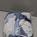 Yakamok Blue and Greyish White Ombre Curtains, Room Darkening Gradient Color Curtains for Bedroom, Light Blocking Thermal Insulated Window Drapes for Living Room(2 Panels, 52x54 Inch)