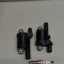 8PCS Round Ignition Coil Pack UF742 & Spark Plug Compatible with Chevy V8 5.3L 6.2L Silverado 1500 Suburban Tahoe Corvette GMC Sierra Yukon XL Cadillac Escalade CTS ESV, 2014 2015 2016 2017 2018 2019