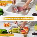 Tavano Titanium Cutting Board,100% Pure Titanium Cutting Boards for Kitchen,Double-side Cutting Board for Vegetables,Meat,Fruits,Easy to Store and Clean(S+M+L)