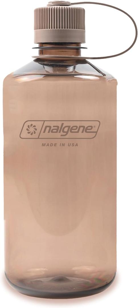 Nalgene Leak Proof Tritan BPA-Free Water Bottle - 32 oz Narrow Mouth - Made in the USA for Outdoor Use & Daily Hydration (Mocha)