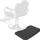 Anti Fatigue Salon Mat for Hair Stylist Anti-Slip Antique Series Salon & Barber Shop Chair Floor Mat (17''x28'' x 5/8'',Black)