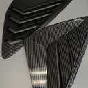 ZiWen 2X Sport Style Quarter Window Scoops Louvers for Honda Accord Sedan 2023 2024 2025 2026 (Carbon Fiber Print)