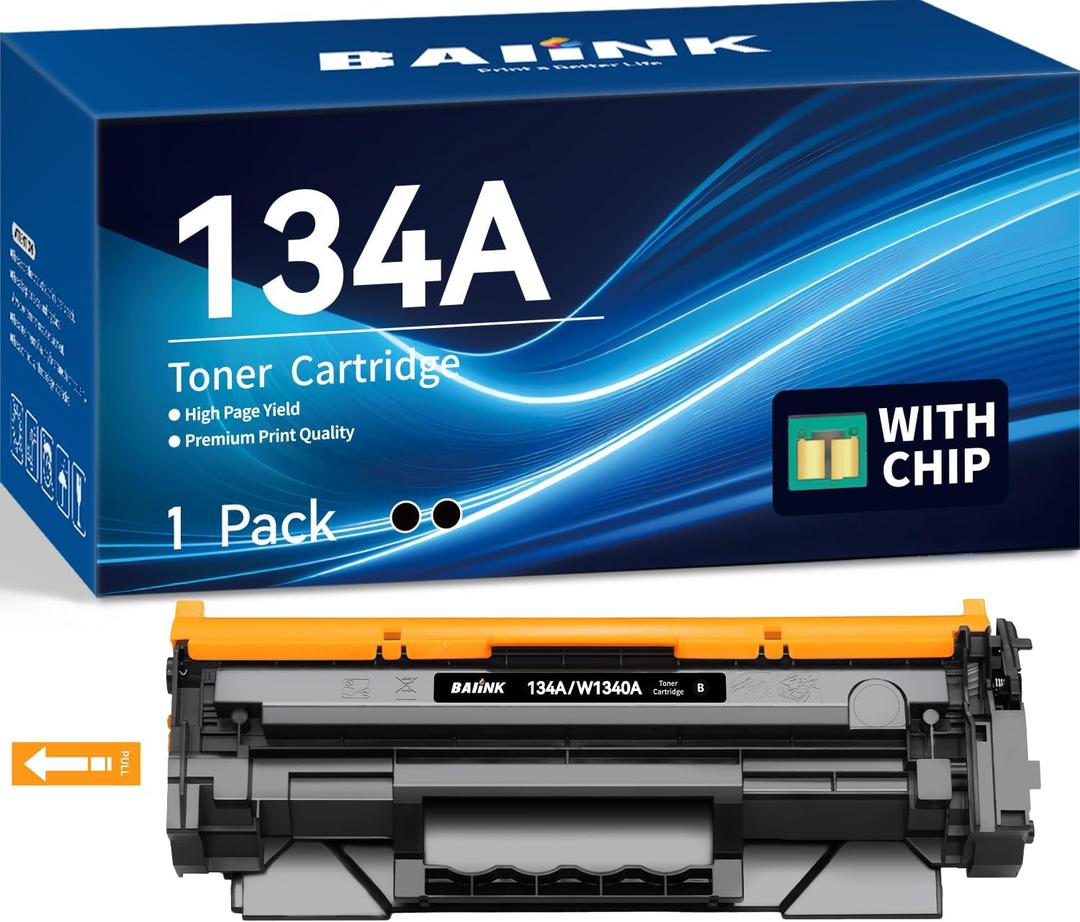 134A Toner Cartridge 1 Black Replacement for HP 134A 134X W1340A W1340X Compatible with HP M209dw MFP M234dw M234sdw M234sdn Printer High Yield with Chip