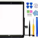 for iPad 9 (9th Generation) A2602 A2603 A2604 A2605 Screen Replacement Digitizer Touch Glass Kits, for iPad 9th Gen 10.2 Inch (2021 Released), Full Repair Sets+Home Button[NO TouchID Chip] [NO LCD]