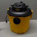 VEVOR 5 Gallon 6.0 Peak HP Wet and Dry Shop Vac Portable Shop Vacuum and Blower 3-in-1 with Filter, Hose and Attachments for Home and Car Cleaning Black/Yellow (Plastic)