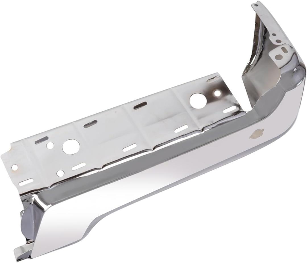 Right Passenger Side Rear Bumper Chrome with Radar Hole Compatible with 2017-2022 250 350 FO1102387 HC3Z17906KA 190-02231A (Right)