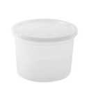 Food Storage Containers Combo - 64 oz - Plastic - Case of 72 - For Meal Prep, Takeout & Storage