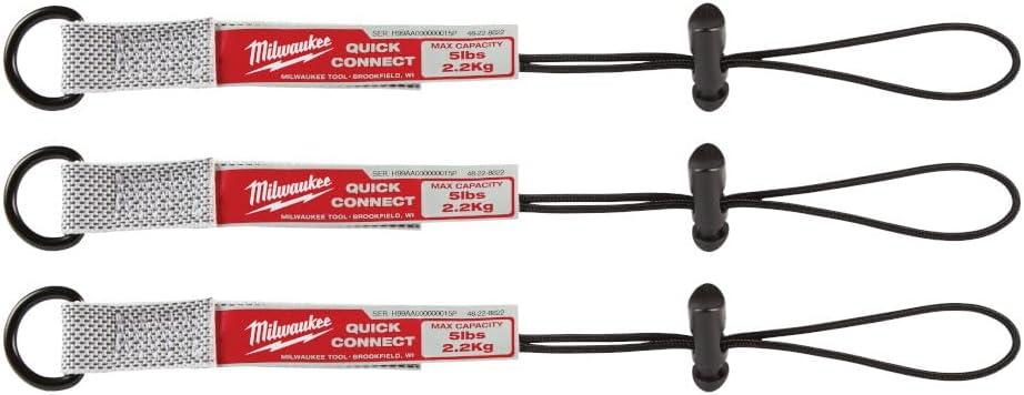 MILWAUKEE 48-22-8822 3-Piece Quick-Connect Lanyard System, 5 LB